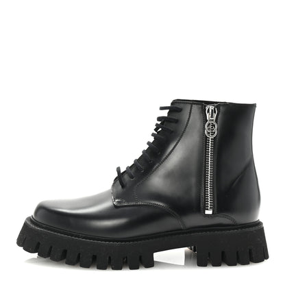 Gucci Calfskin Mens Novo Lug Sole Ankle Boots 9.5 Black 1 of 9
