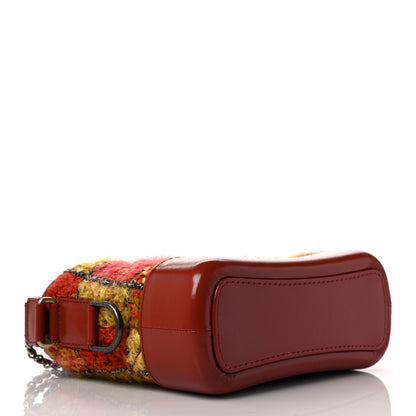 Chanel Tweed Calfskin Small Gabrielle Hobo Red Multicolor 3 of 8