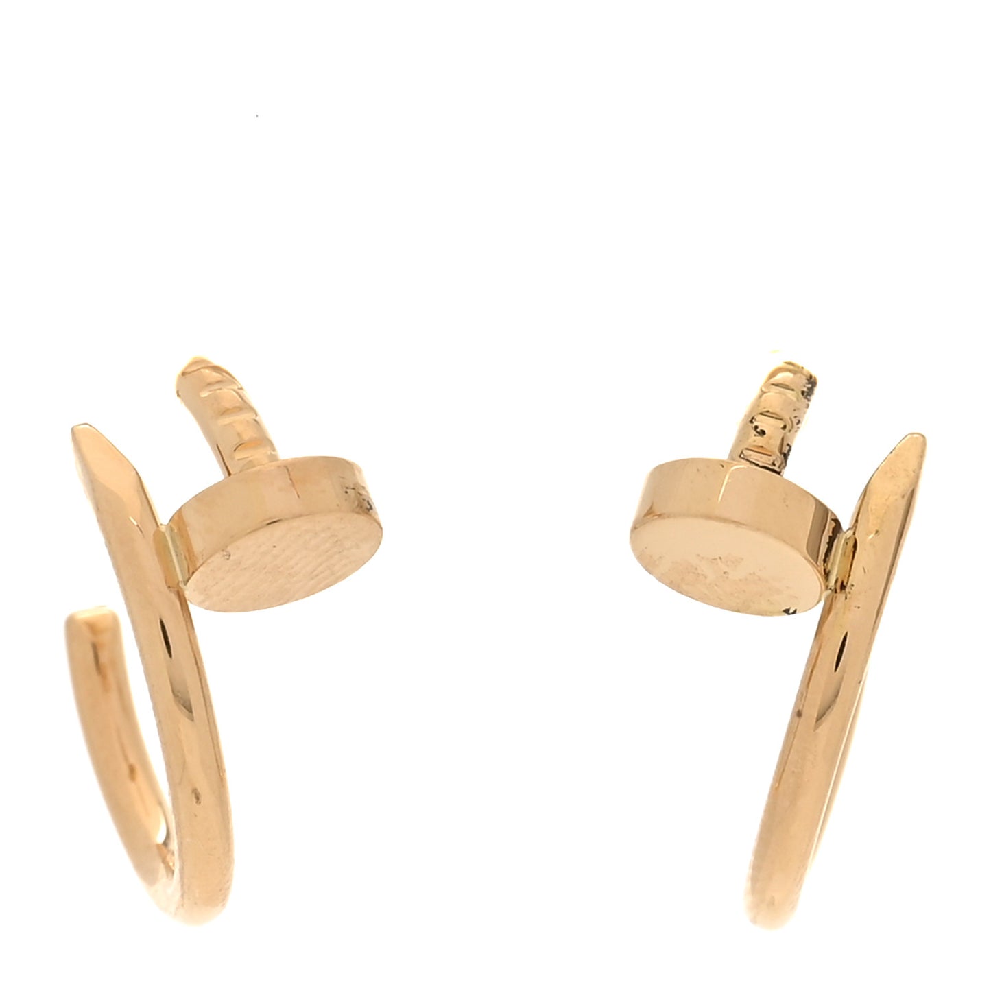 18K Yellow Gold Juste Un Clou Hoop Earrings
