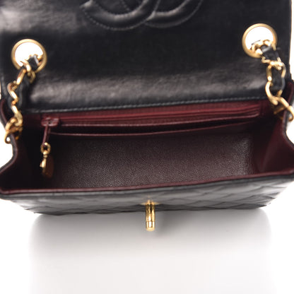 Chanel Lambskin Quilted Mini Square Flap Black 5 of 9