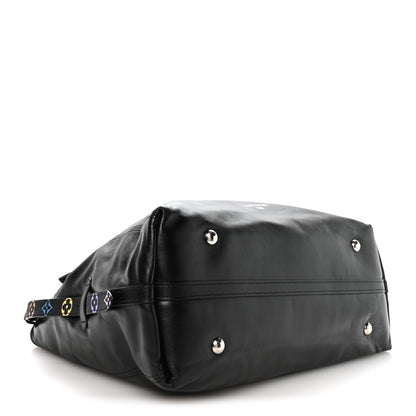 Louis Vuitton LV X TM Lambskin CarryAll Vibe MM Black 5 of 9
