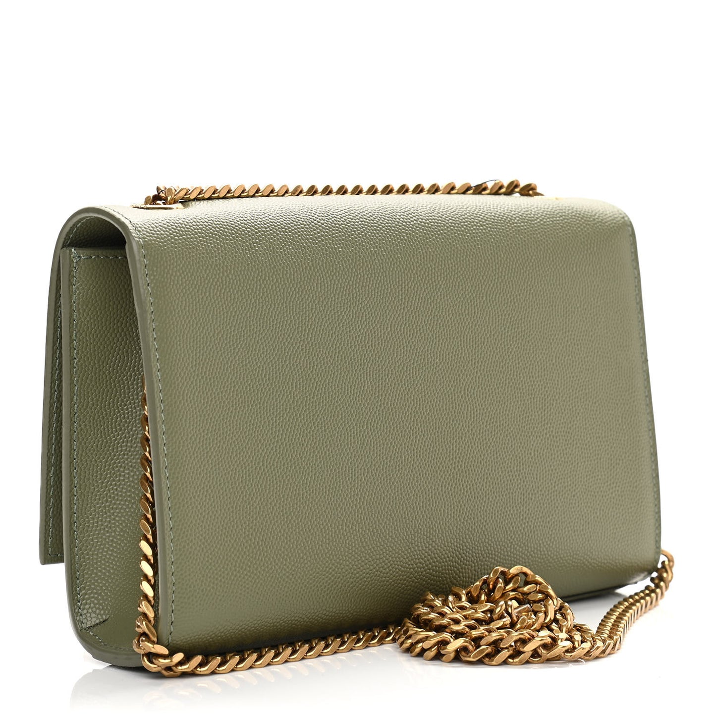 Grain De Poudre Small Monogram Kate Satchel Light Sage