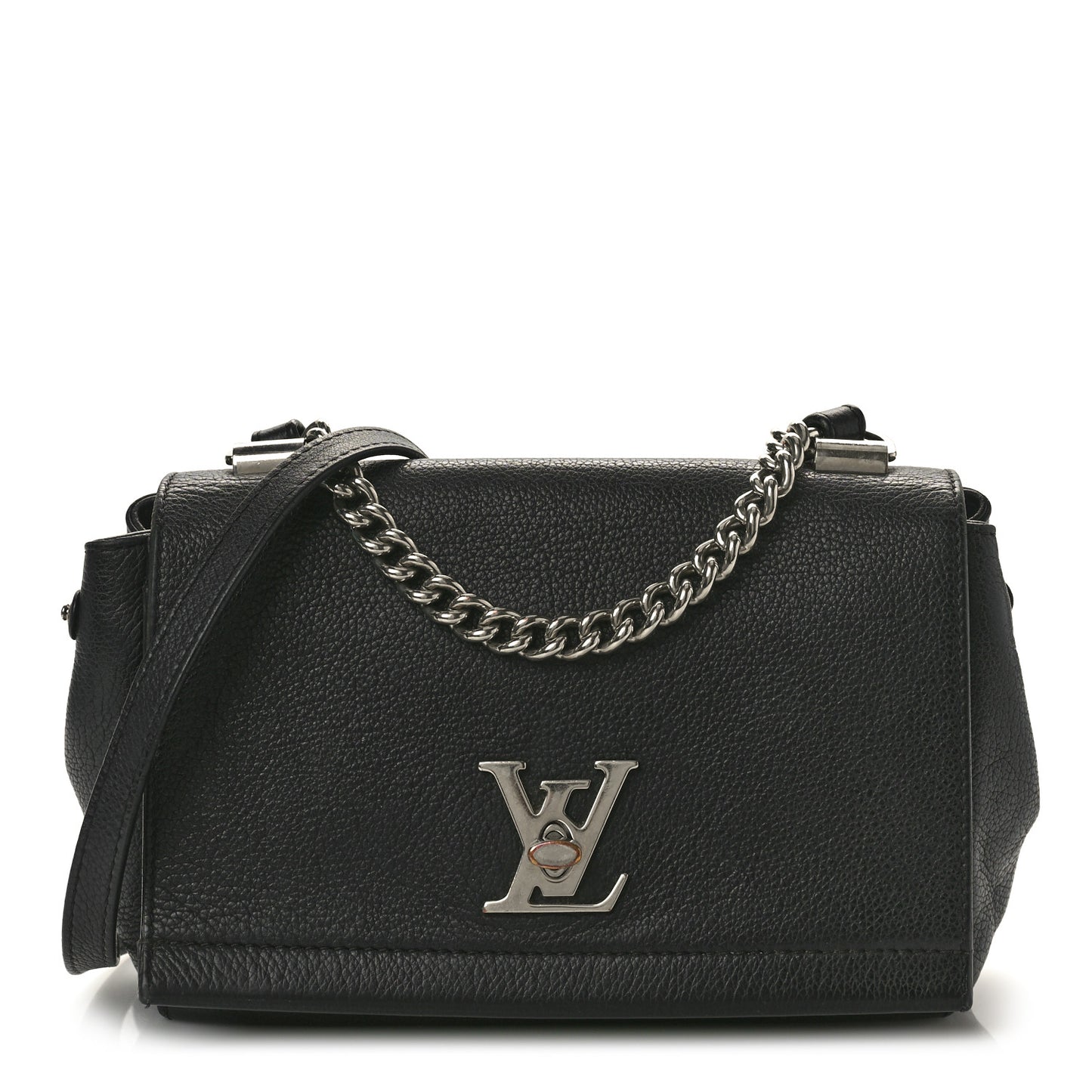 Calfskin Lockme II Chain Bag BB Black
