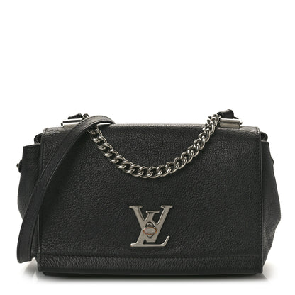 Louis Vuitton Calfskin Lockme II Chain Bag BB Black 1 of 11