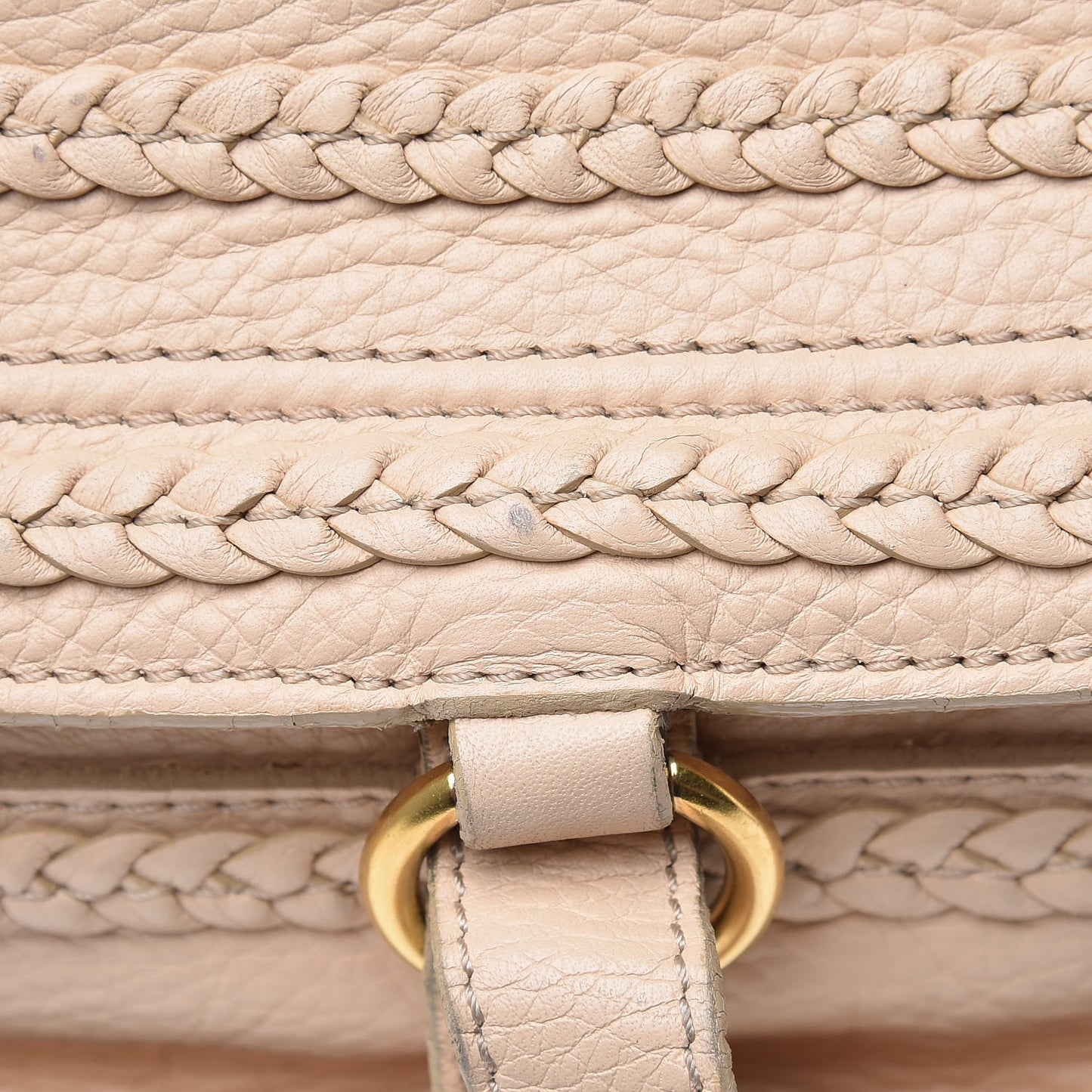 Calfskin Medium Marcie Satchel Cream