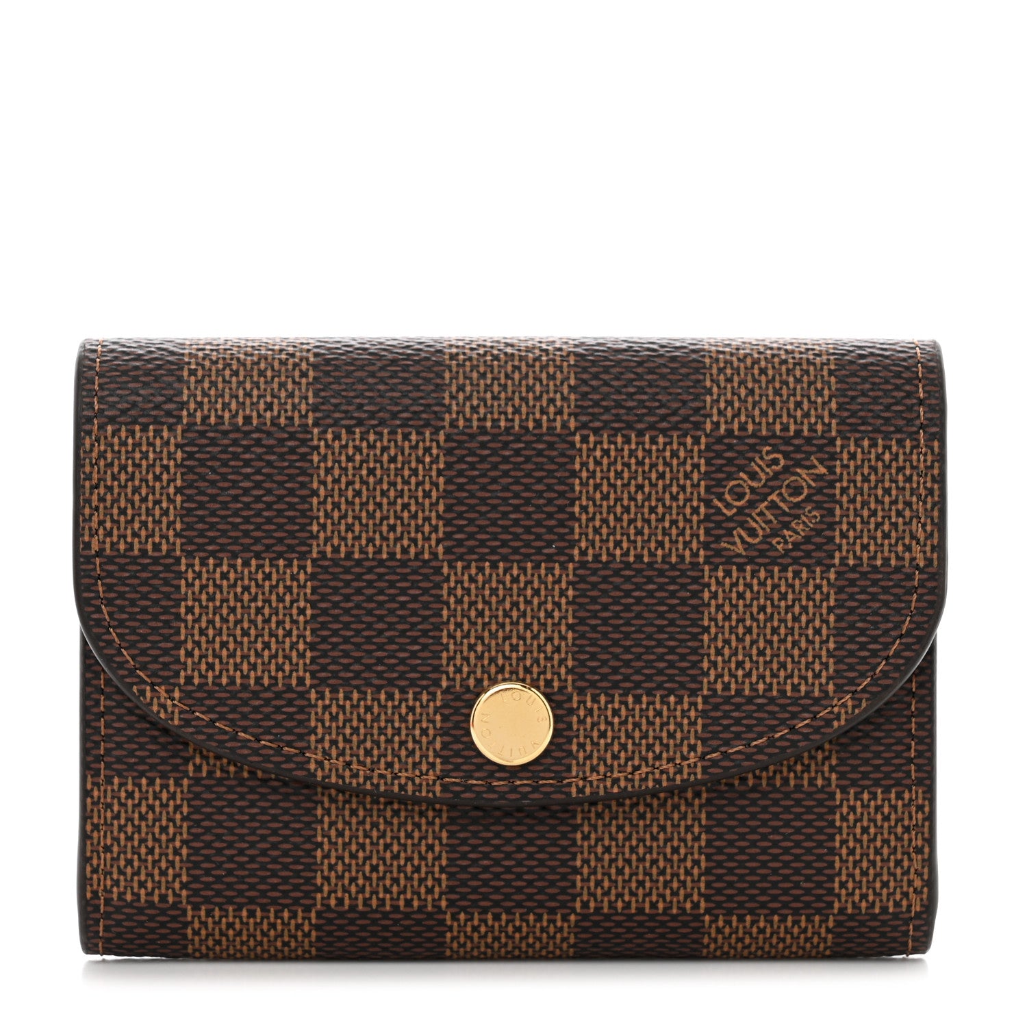 Louis Vuitton Damier Ebene Rosalie Coin Purse Rose Ballerine 1 of 7