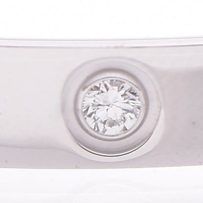 Cartier 18K White Gold 4 Diamond LOVE Bracelet 17 5 of 9