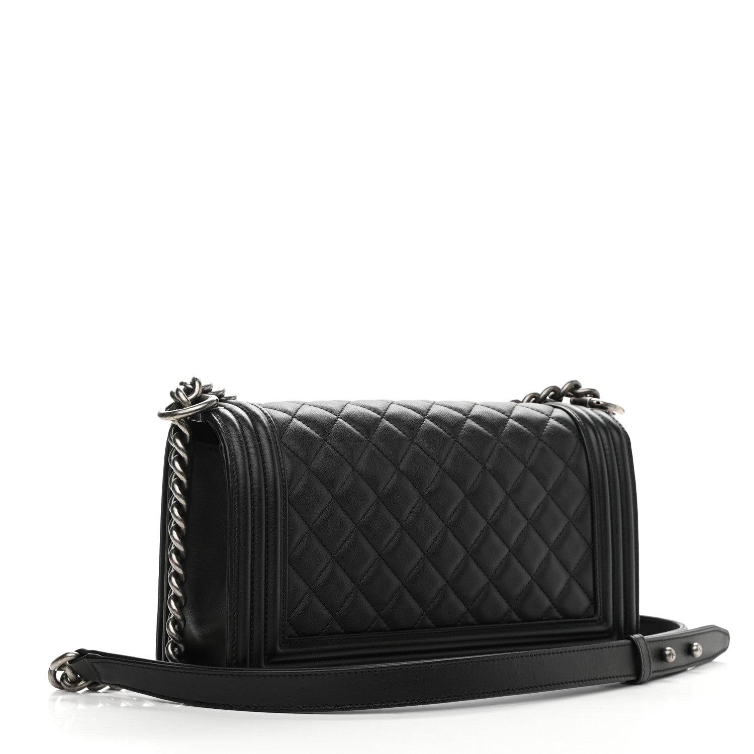 Chanel Calfskin Quilted Medium Boy Flap Black 3 of 10