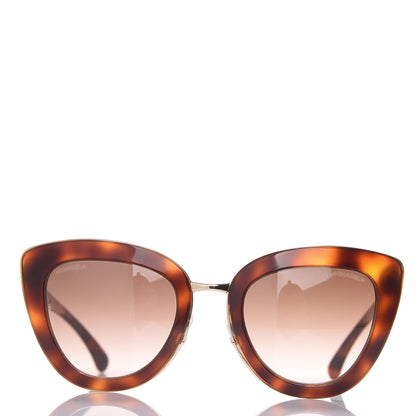 Chanel Cat Eye Quilted Sunglasses 5368 Tortoise 3 of 9