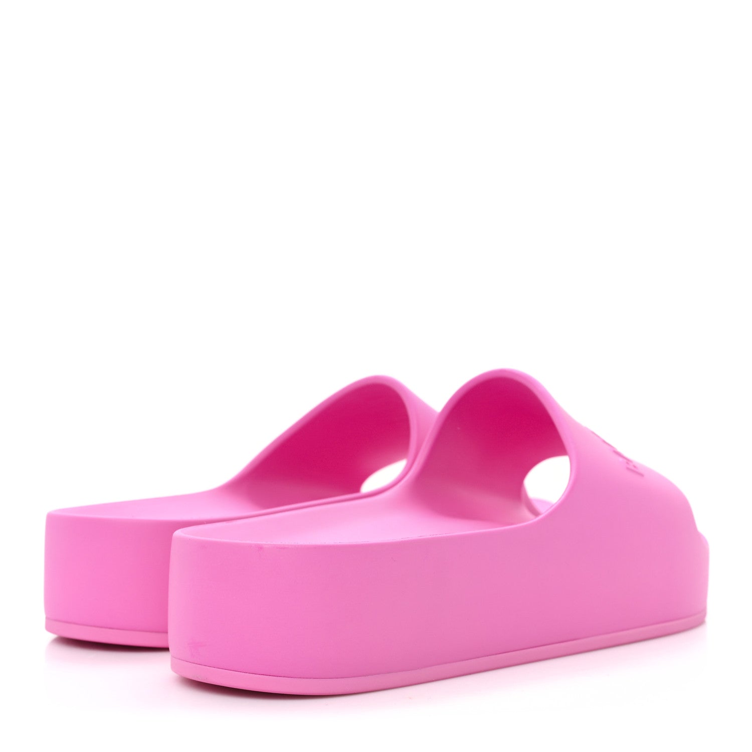 Balenciaga Rubber Chunky Platform Slide Sandals 41 Pink 5 of 8