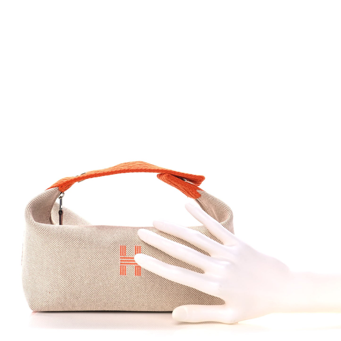 Canvas Small Bride-A-Brac Pouch Natural Orange
