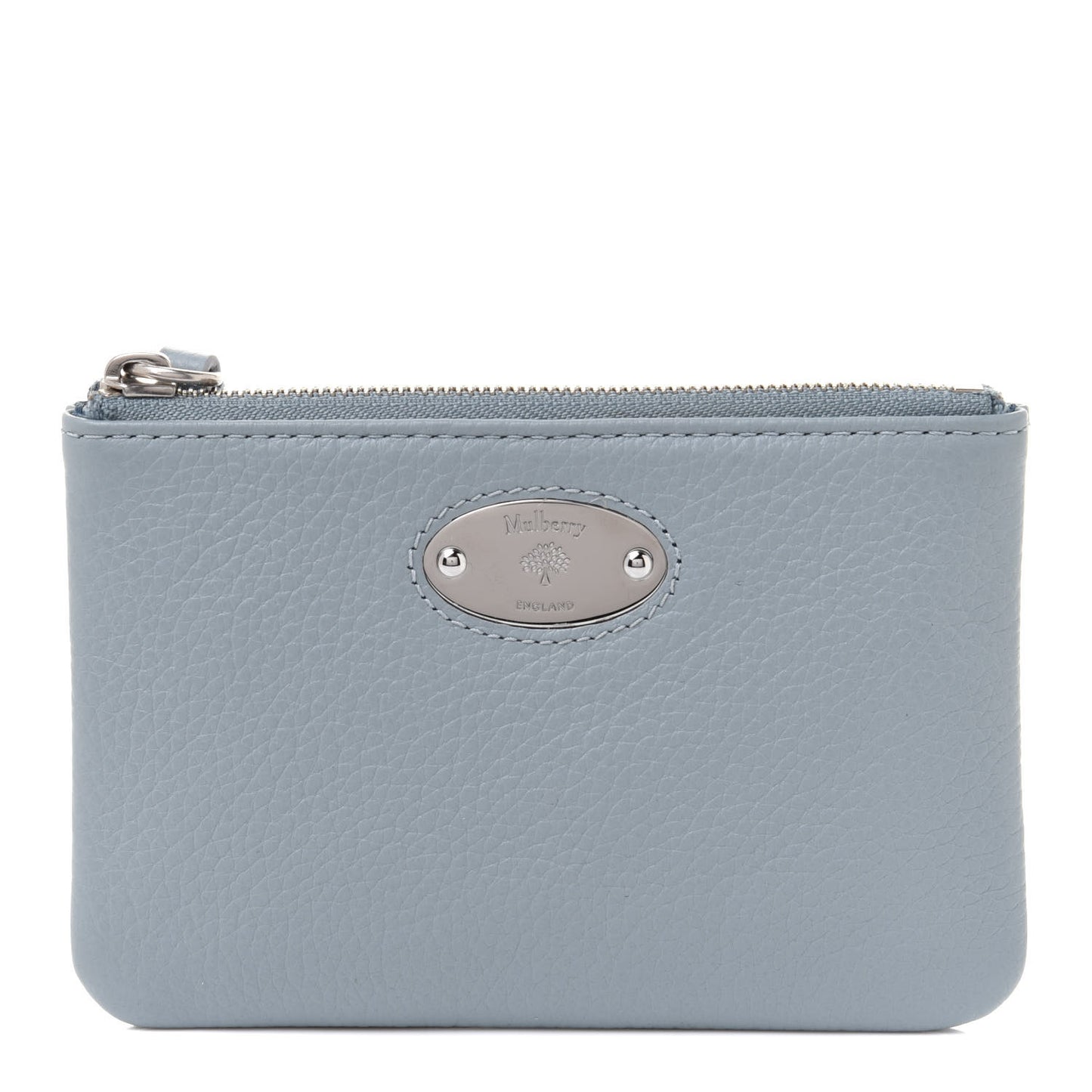 Small Classic Grain Zip Coin Purse Cloud