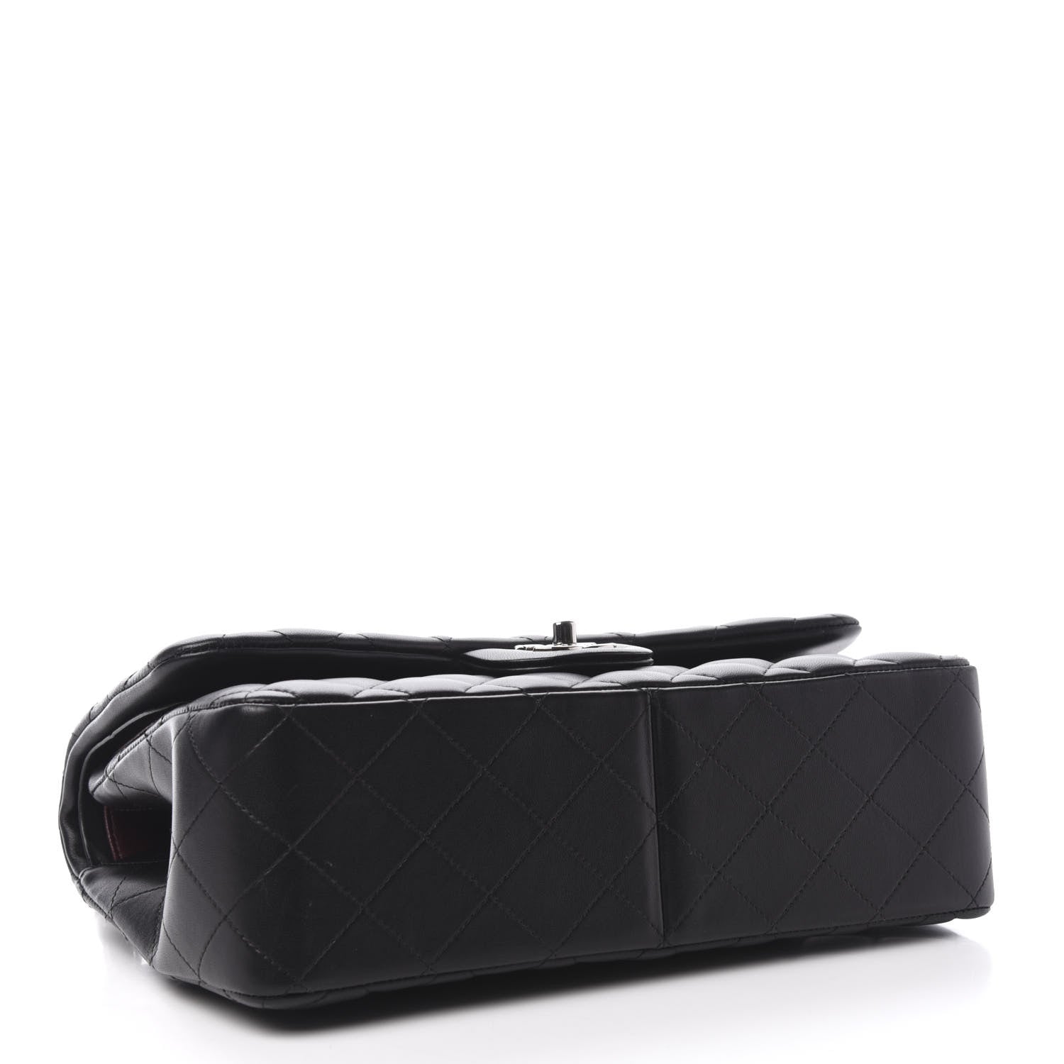 Chanel Lambskin Quilted Jumbo Double Flap Black 4 of 11