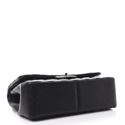 Chanel Lambskin Quilted Jumbo Double Flap Black 4 of 11