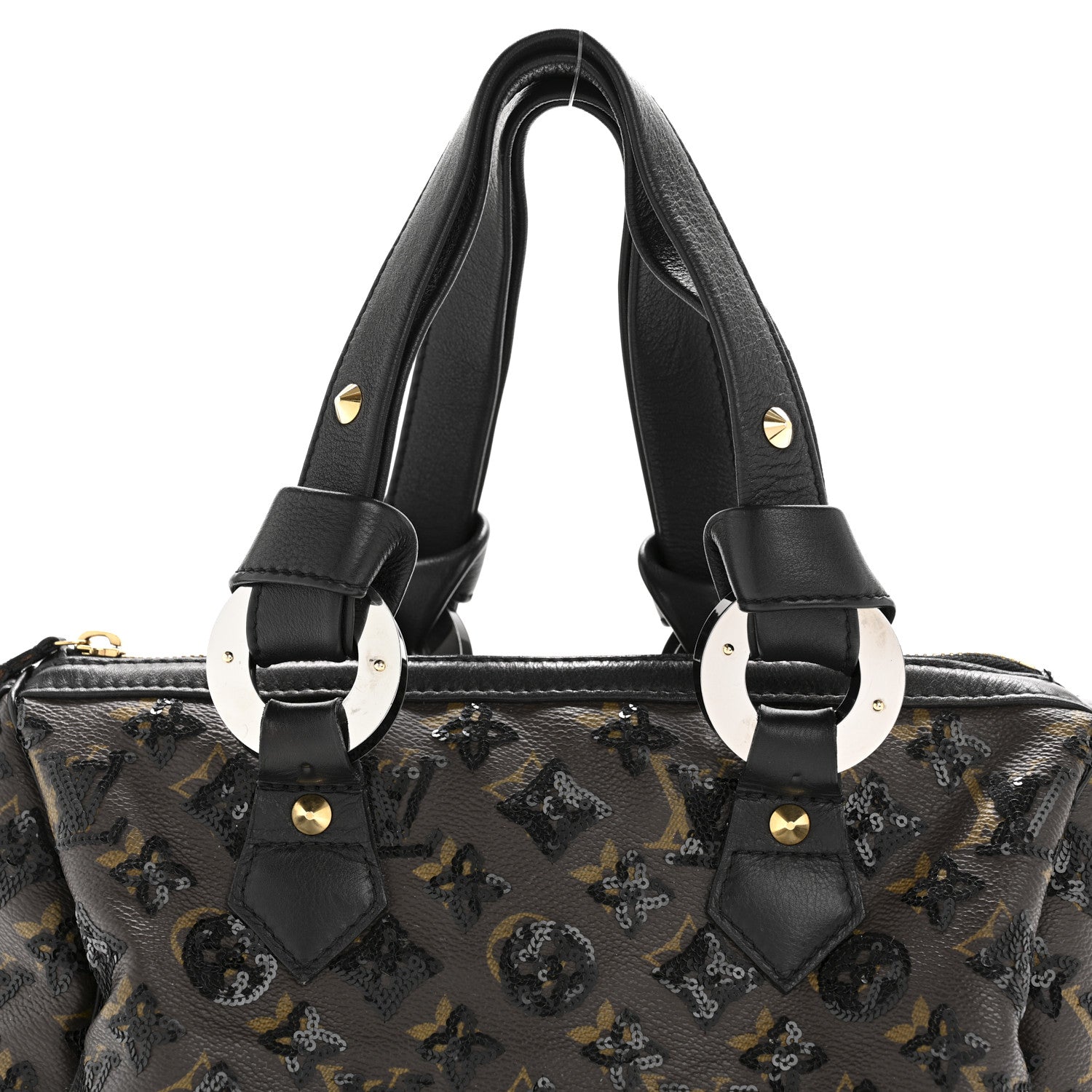 Louis Vuitton Monogram Sequins Eclipse Speedy 28 Black 7 of 18