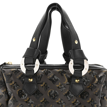 Louis Vuitton Monogram Sequins Eclipse Speedy 28 Black 7 of 18
