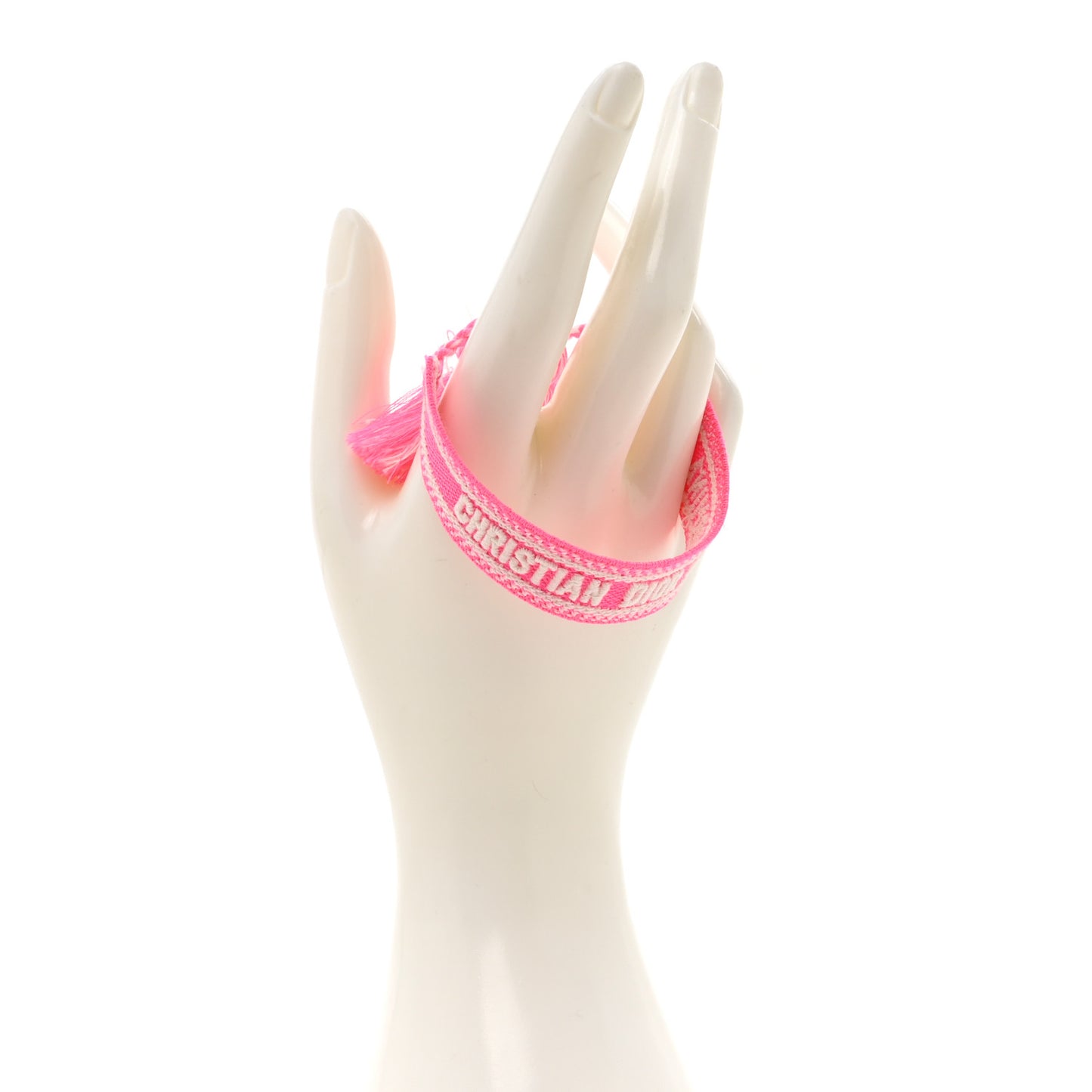 Woven Cotton Taormina Friendship Bracelet Hot Pink