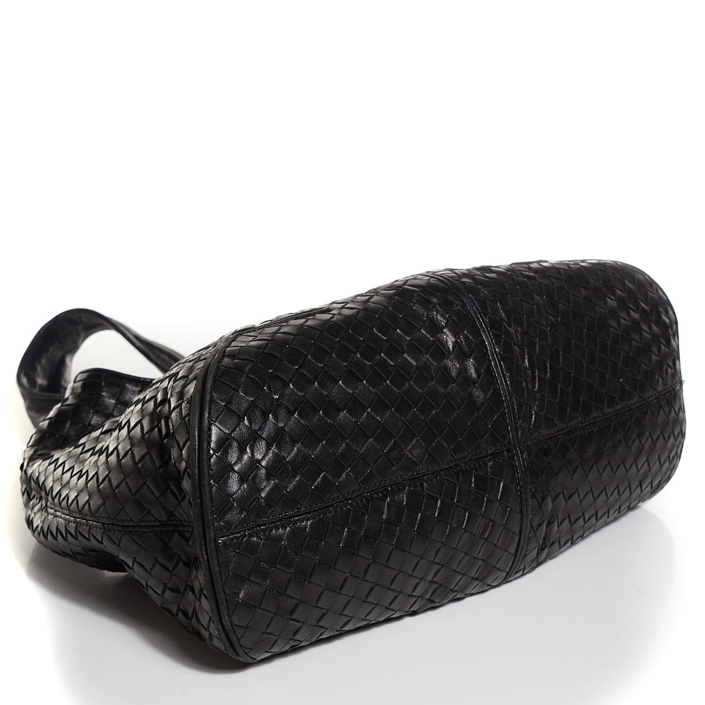 Nappa Intrecciato Ball Hobo Nero Black