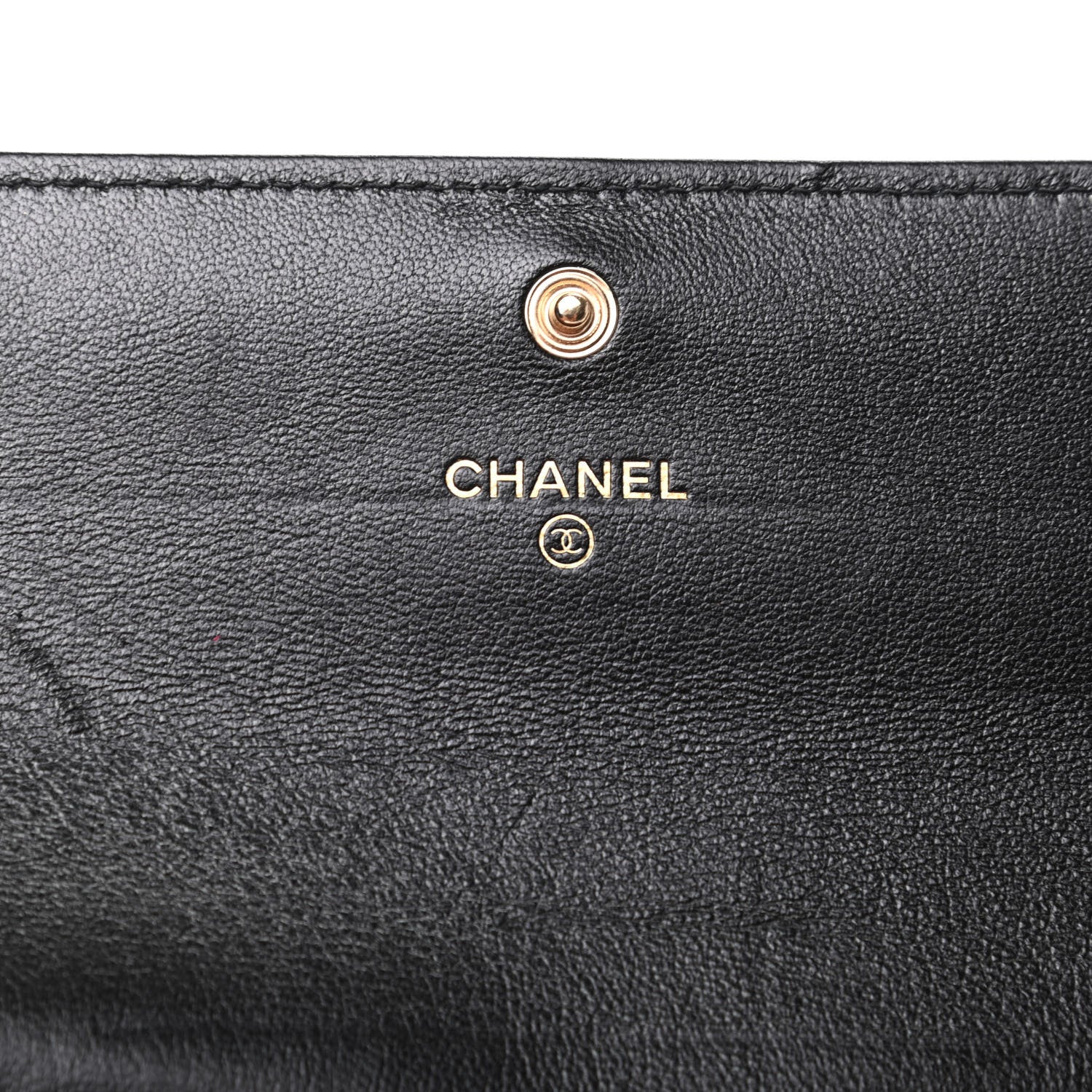 Chanel Lambskin Quilted Chanel 19 Flap Wallet Black 6 of 8