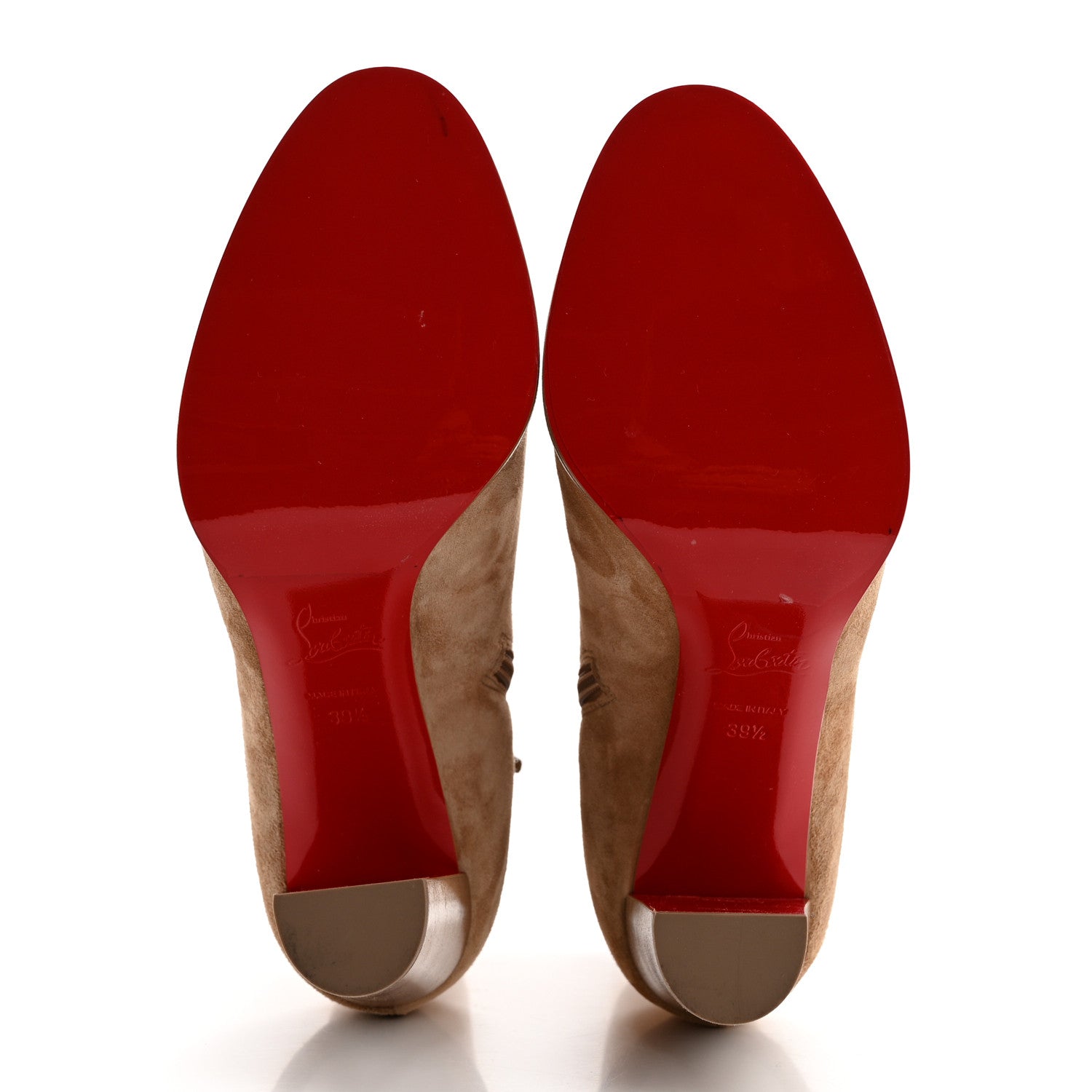 Christian Louboutin Veau Velours Adox 85 Ankle Boots 39.5 Kraft 5 of 9