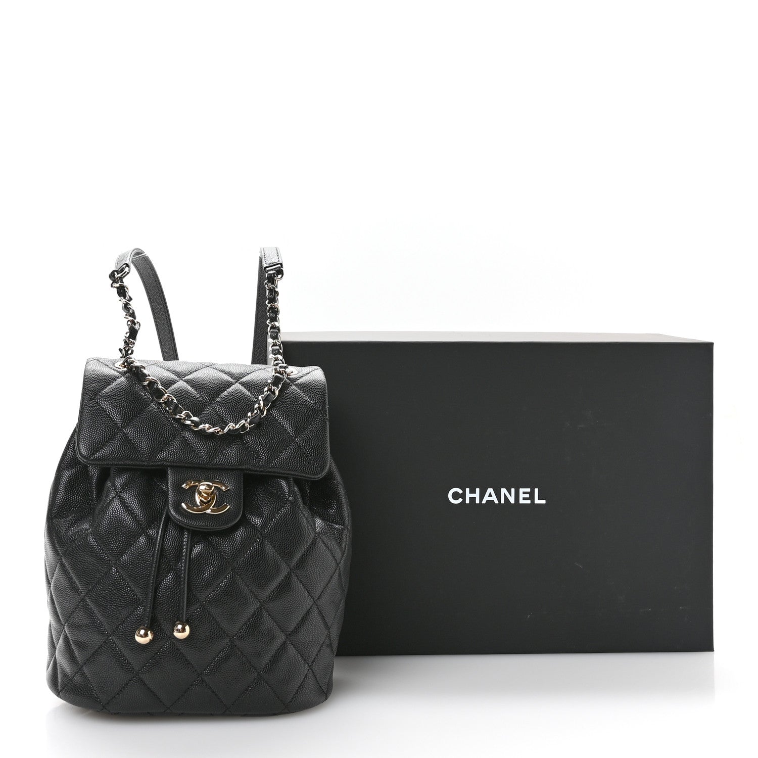 Chanel Caviar Quilted Mini Urban Spirit Backpack Black 11 of 12