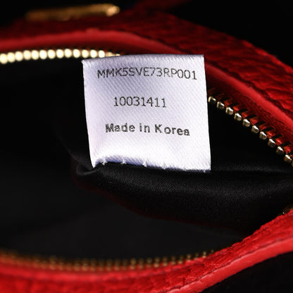 MCM Calfskin Swarovski Small Stark Diamond Backpack Red 9 of 13