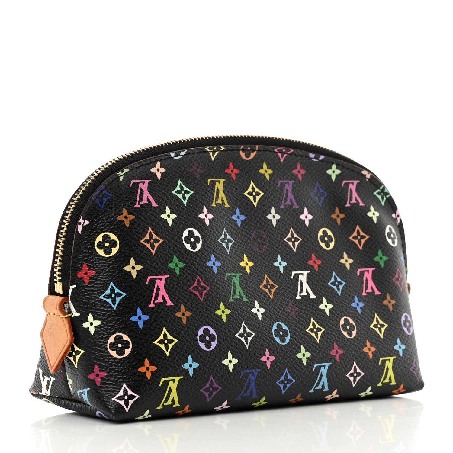 Louis Vuitton Monogram Multicolor Cosmetic Pouch Black Grenade 3 of 7