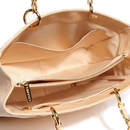 Chanel Caviar Quilted Grand Shopping Tote GST Beige Clair 6 of 8