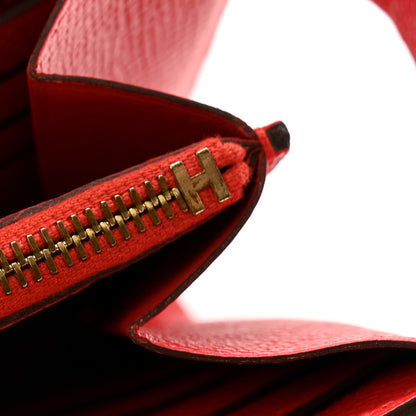 Hermes Epsom Kelly Longue Wallet Rouge Tomate 14 of 15