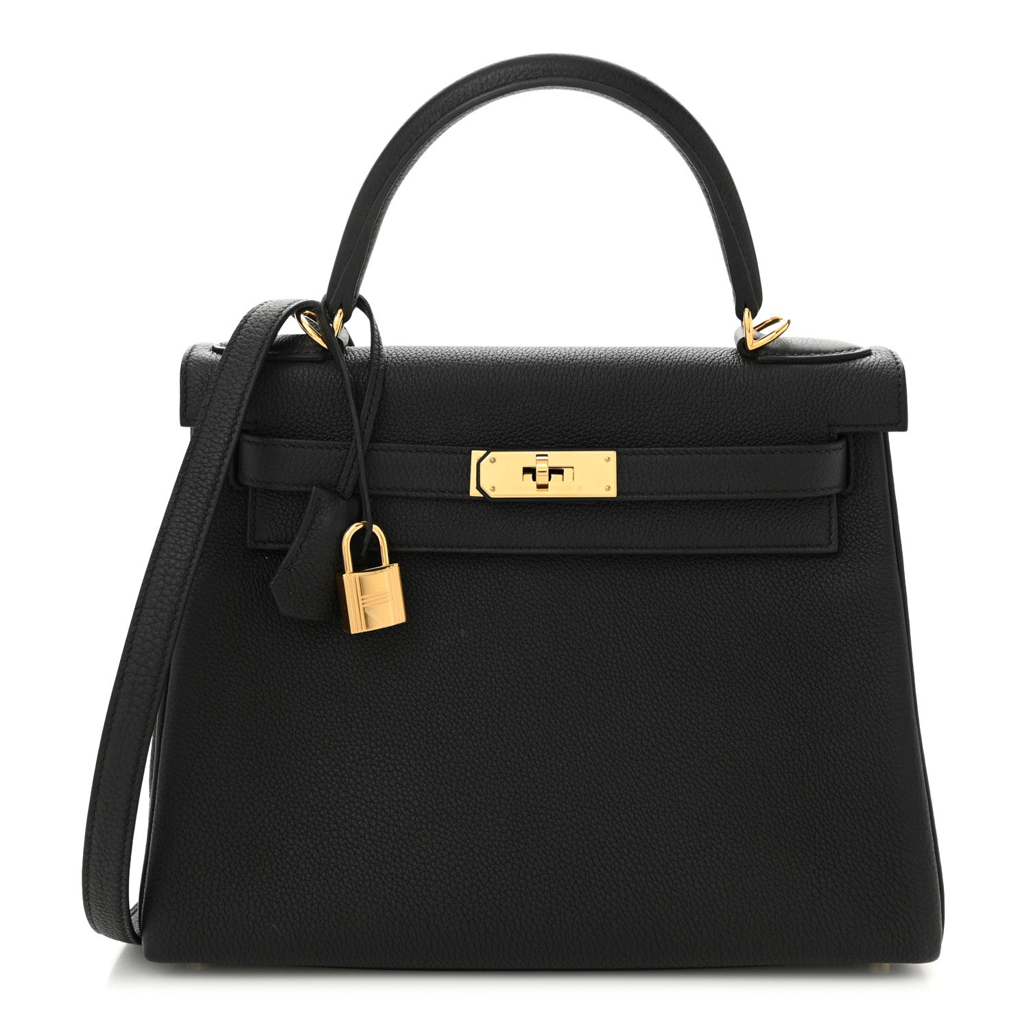 Hermes Togo Kelly Retourne 28 Black 1 of 11