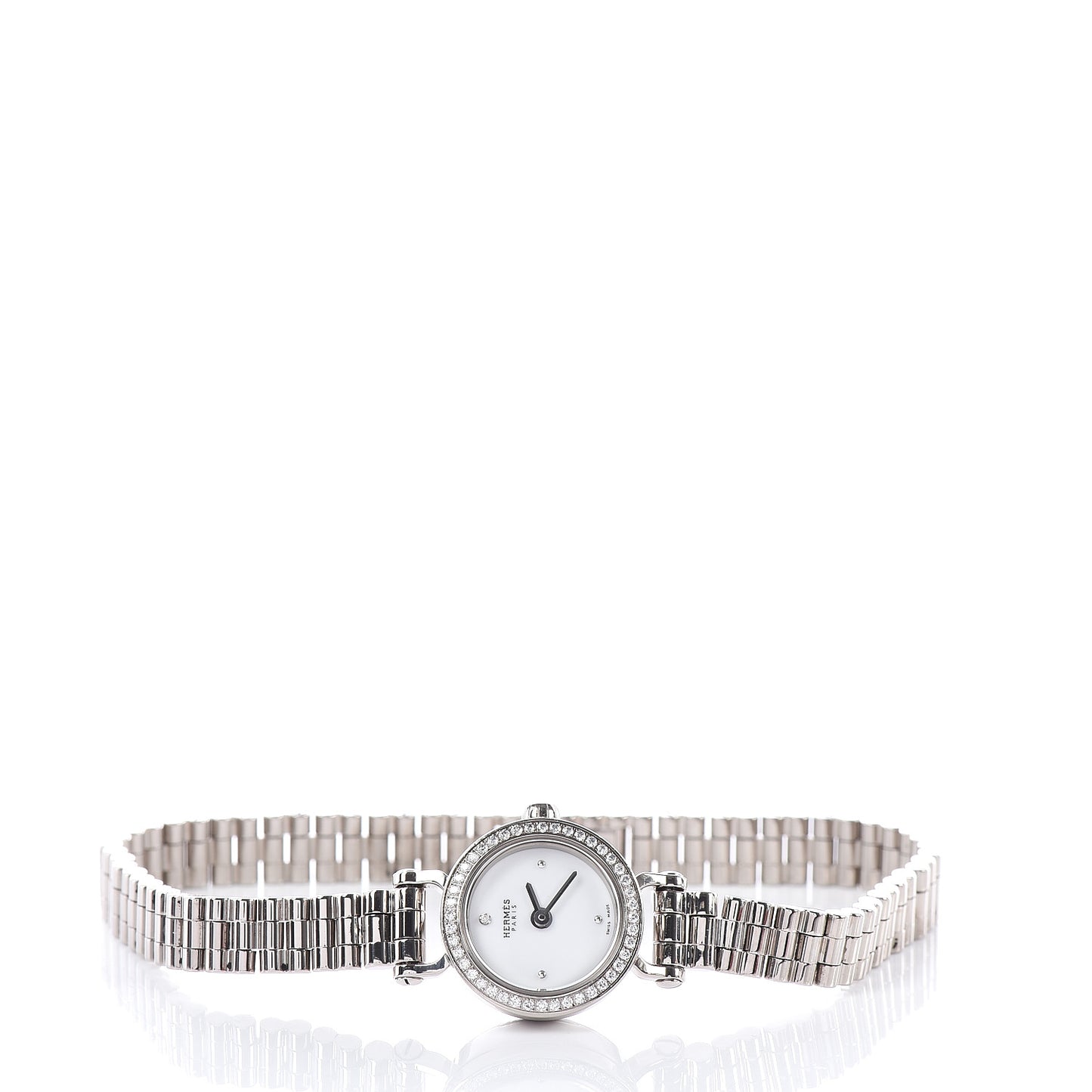 18K White Gold Diamond 16mm Faubourg Quartz Watch