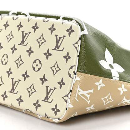 Louis Vuitton Monogram Giant Neverfull MM Kaki 9 of 9