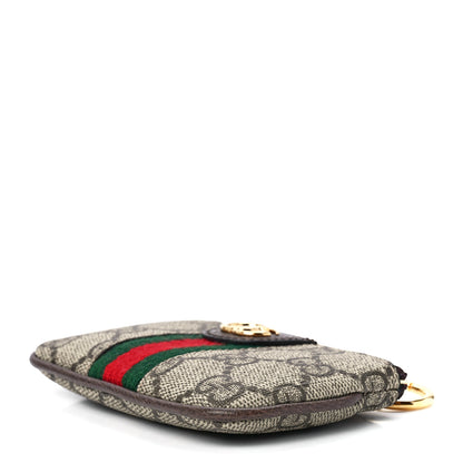 Gucci GG Supreme Monogram Web Ophidia Key Case Beige New Acero 9 of 12