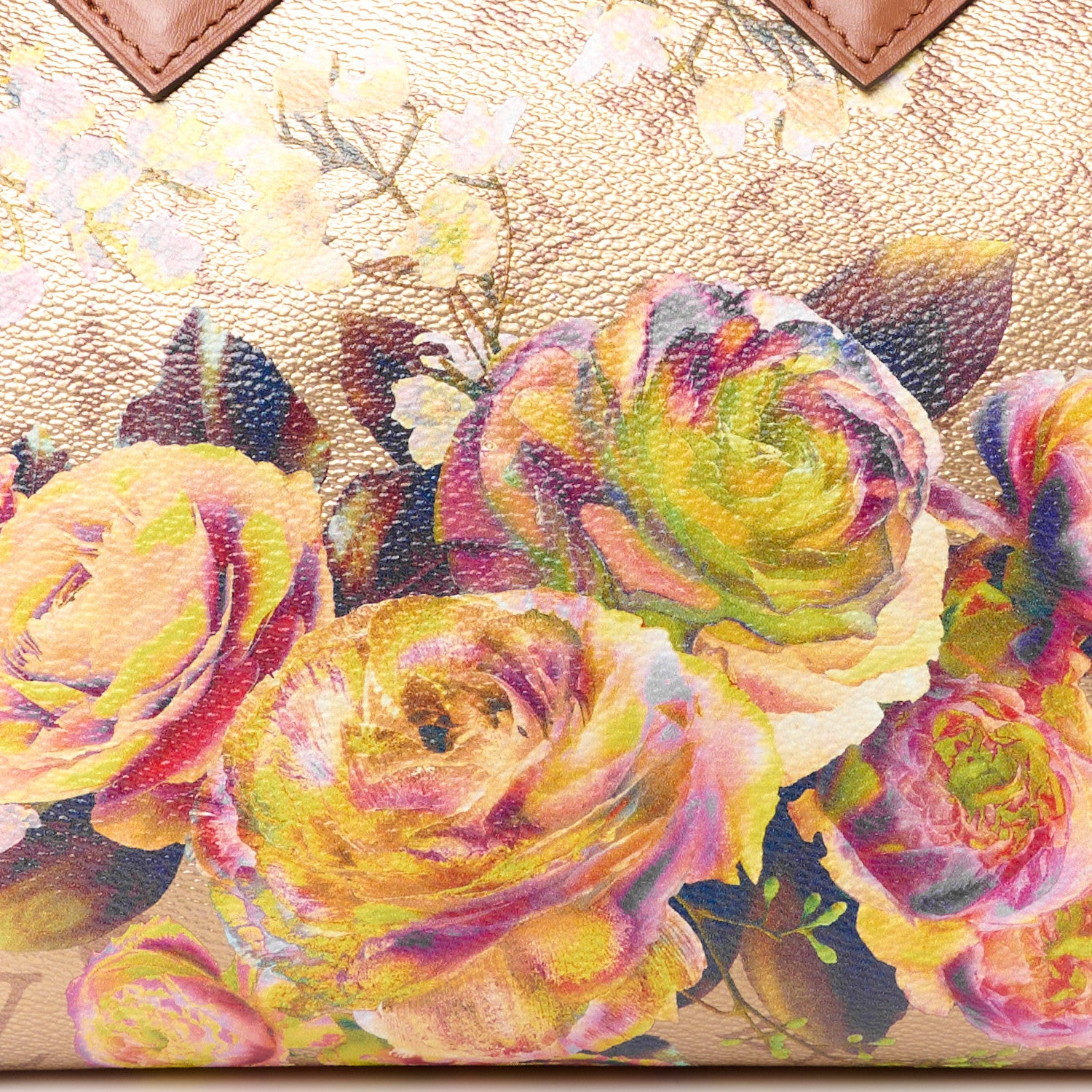 Louis Vuitton Metallic Monogram LV Garden Speedy Bandouliere 25 Gold 10 of 12