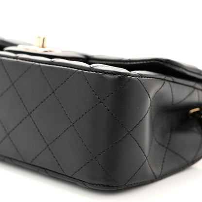 Chanel Lambskin Quilted Mini Rectangular Flap Black 10 of 11