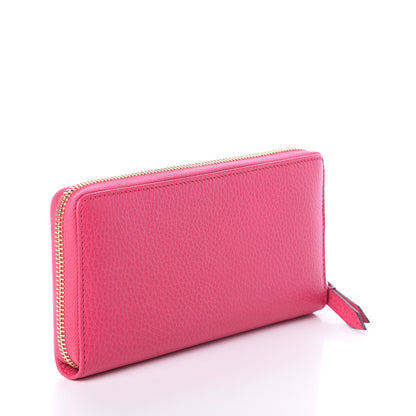 Gucci Dollar Calfskin GG Marmont Zip Around Wallet Box Pink 2 of 5