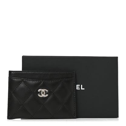 Chanel Lambskin Quilted Card Holder Black 9 of 9