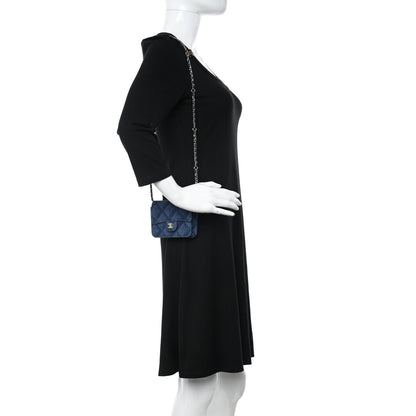 Chanel Denim Printed Belt Bag Dark Blue 2 of 10