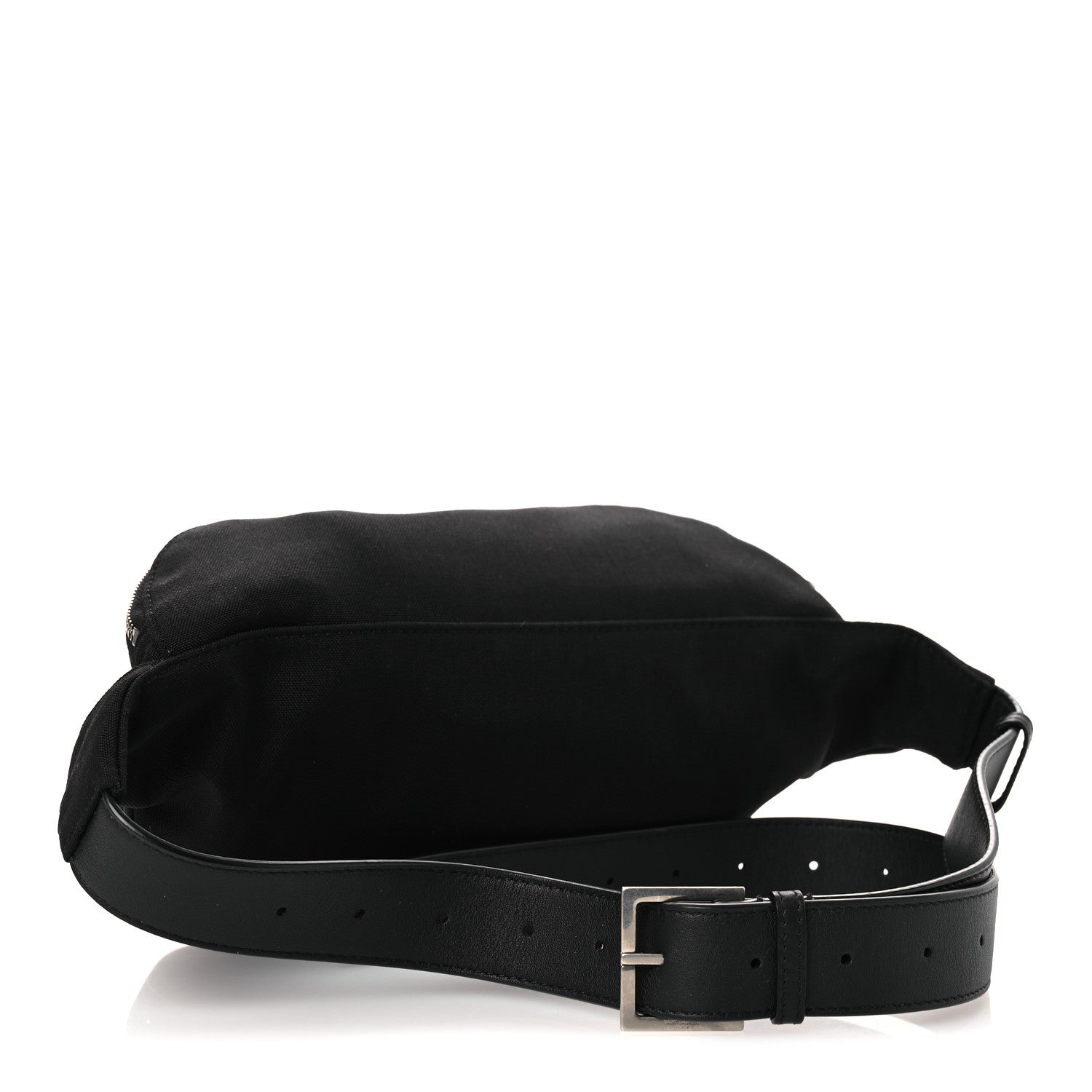 Saint Laurent Canvas Monogram Belt Bag Black 2 of 10