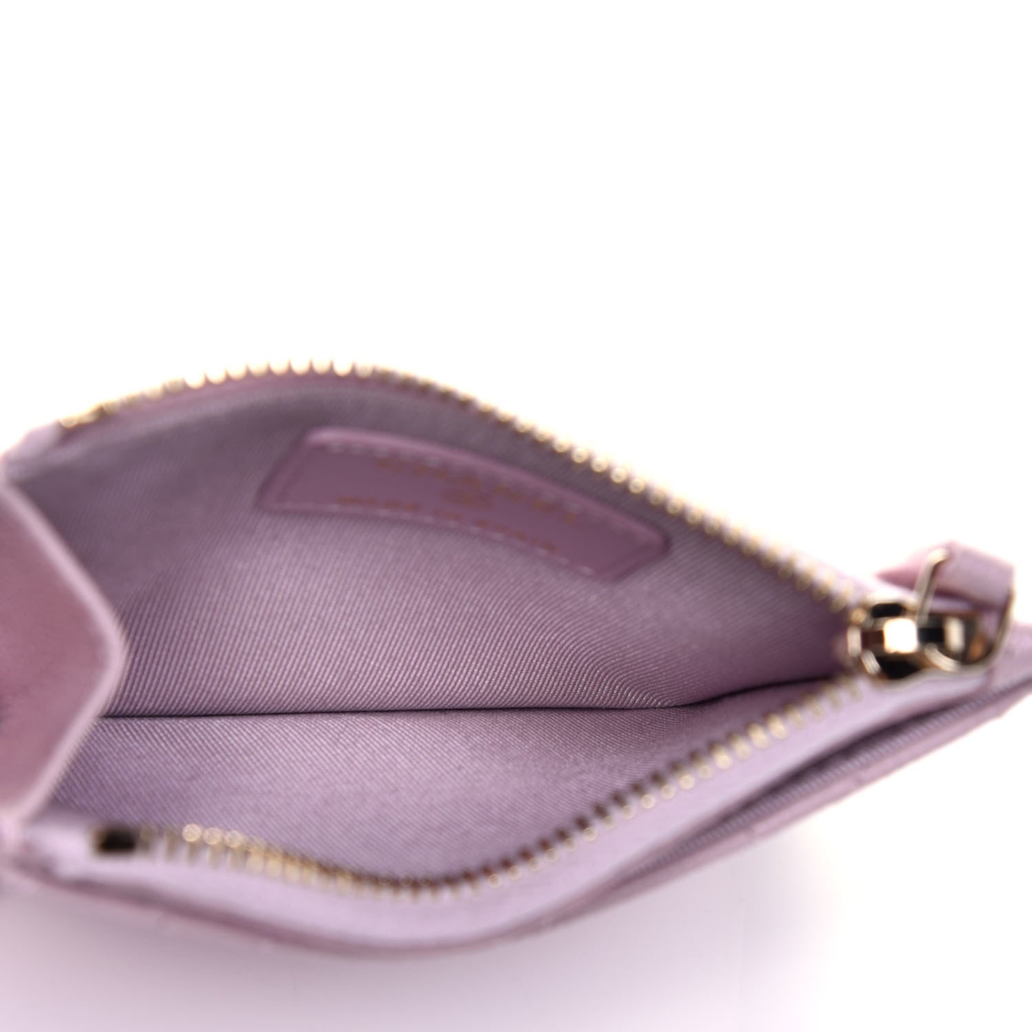 Chanel Caviar Quilted CC Zip Card Holder Light Pink 5 of 8