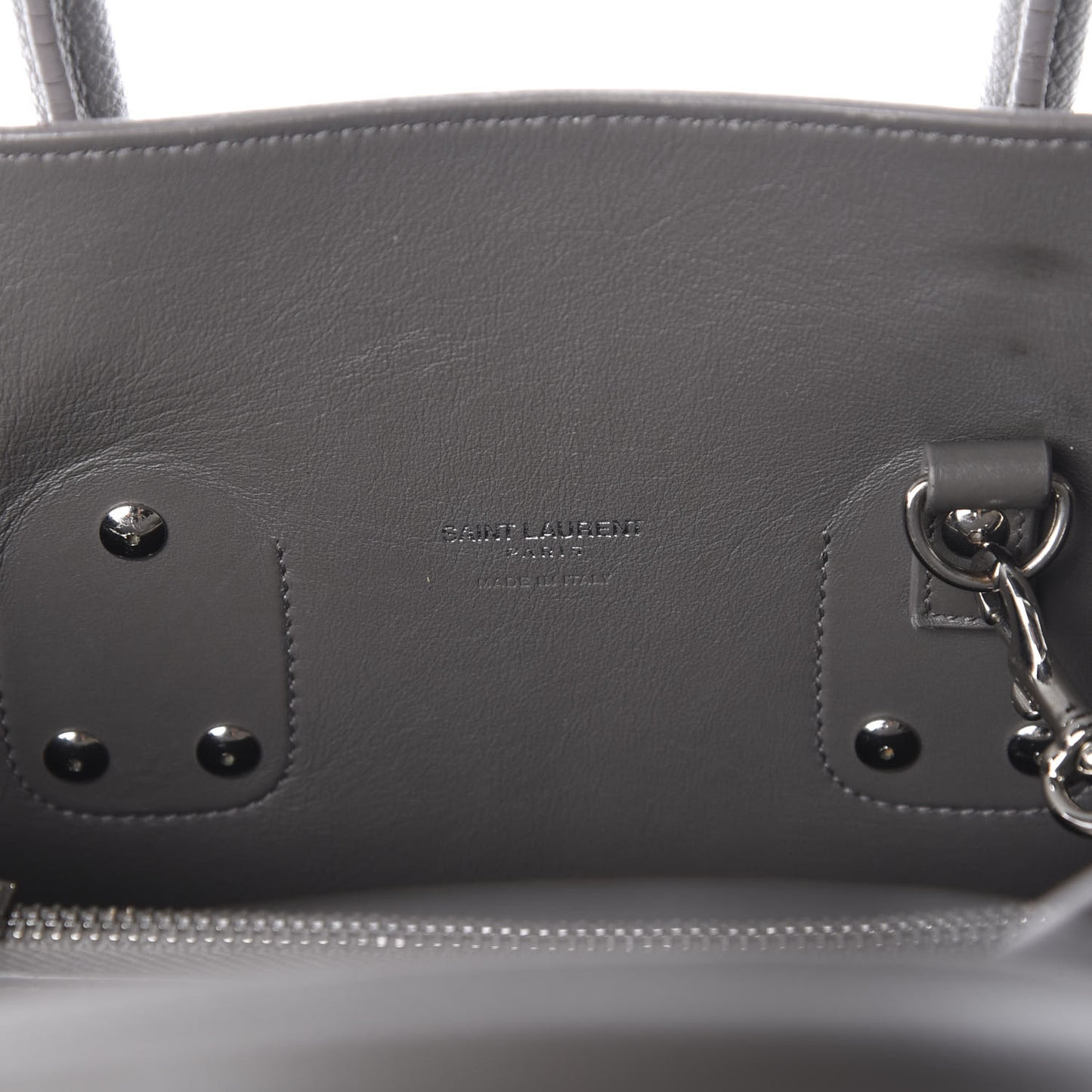 Grained Calfskin Small Sac De Jour Fog