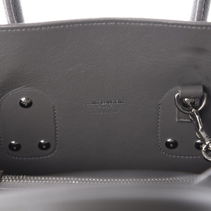 Saint Laurent Grained Calfskin Small Sac De Jour Fog 9 of 10