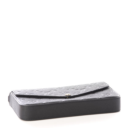 Louis Vuitton Empreinte Pochette Felicie Chain Wallet Black 2 of 11