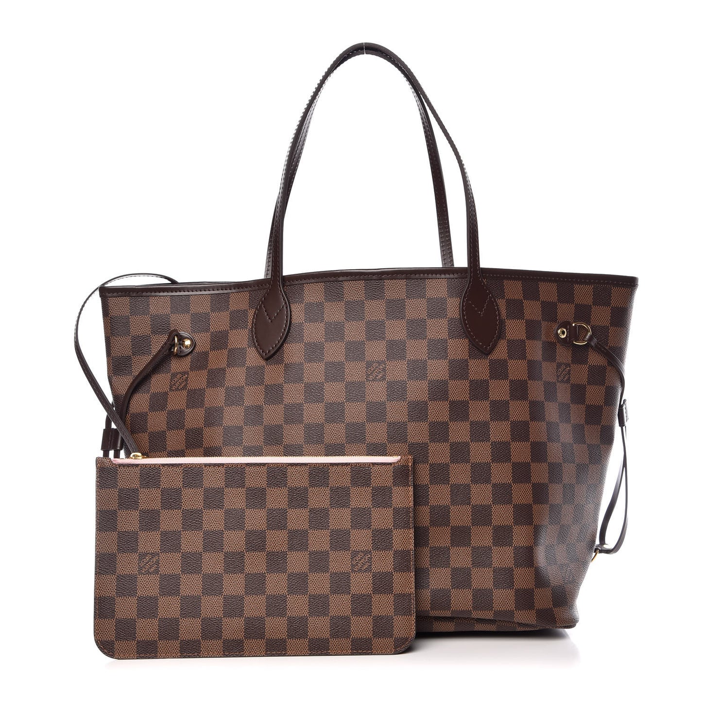 Damier Ebene Neo Neverfull MM Rose Ballerine