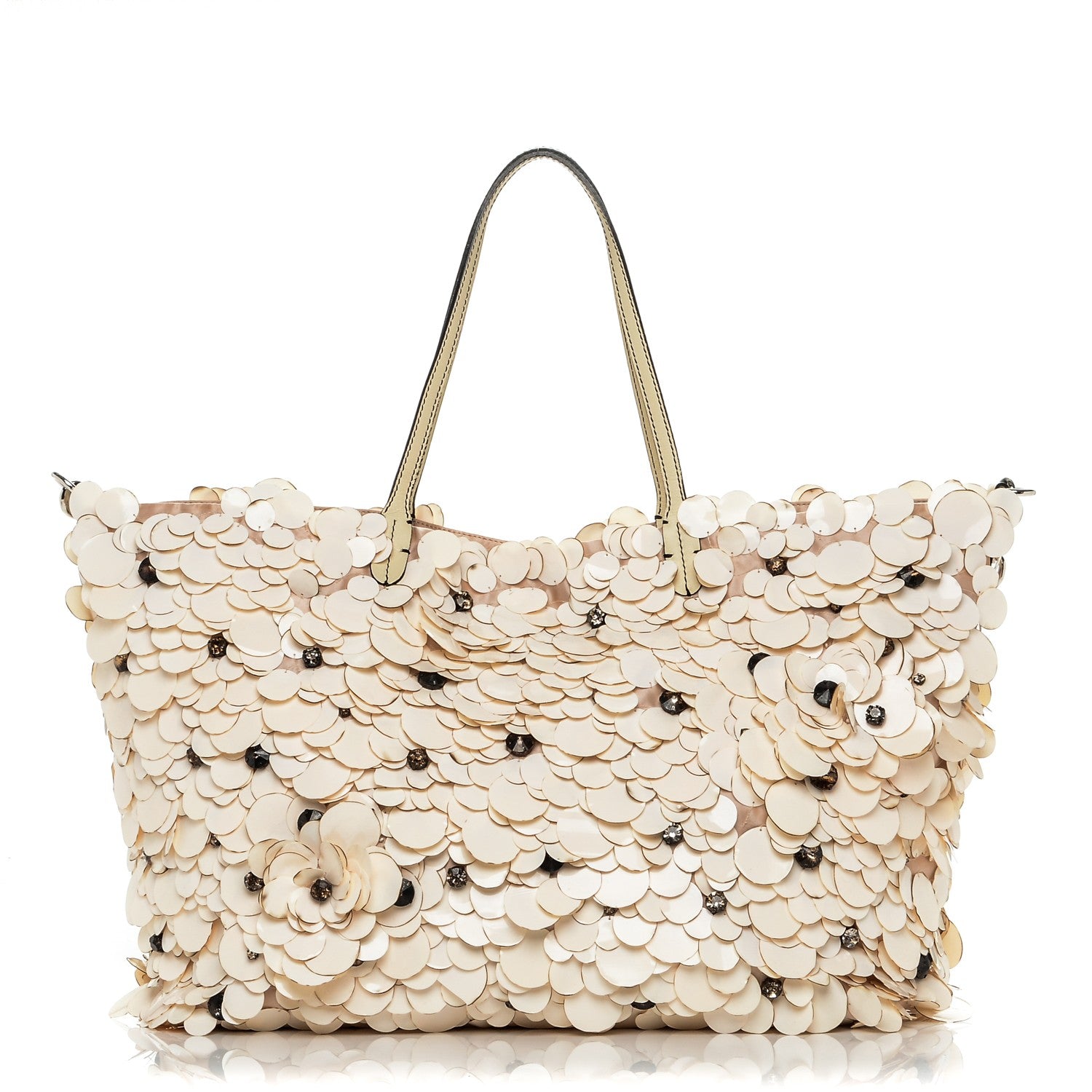 Valentino Garavani Glamorous Flowers Tote Nude 1 of 9