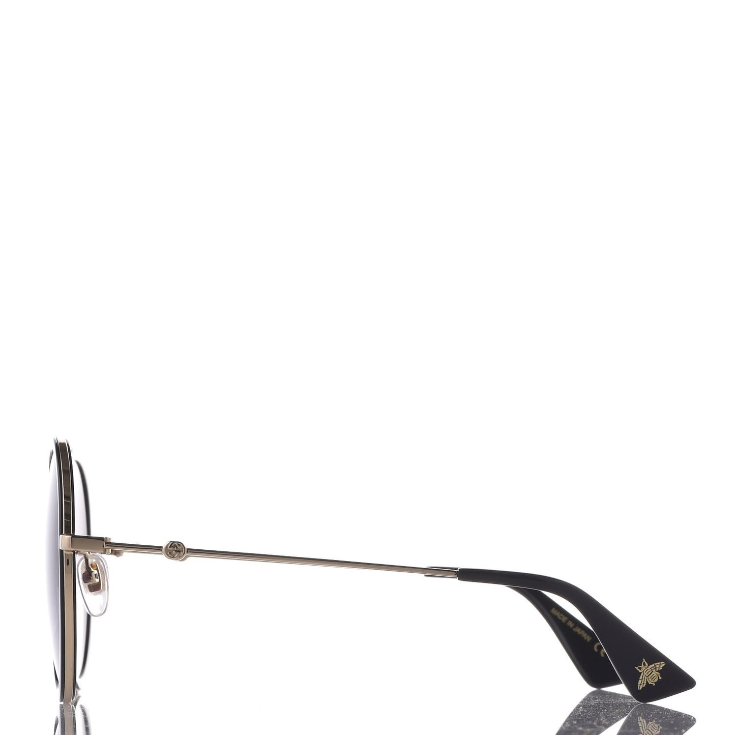 Round Frame Sunglasses GG0061S Black