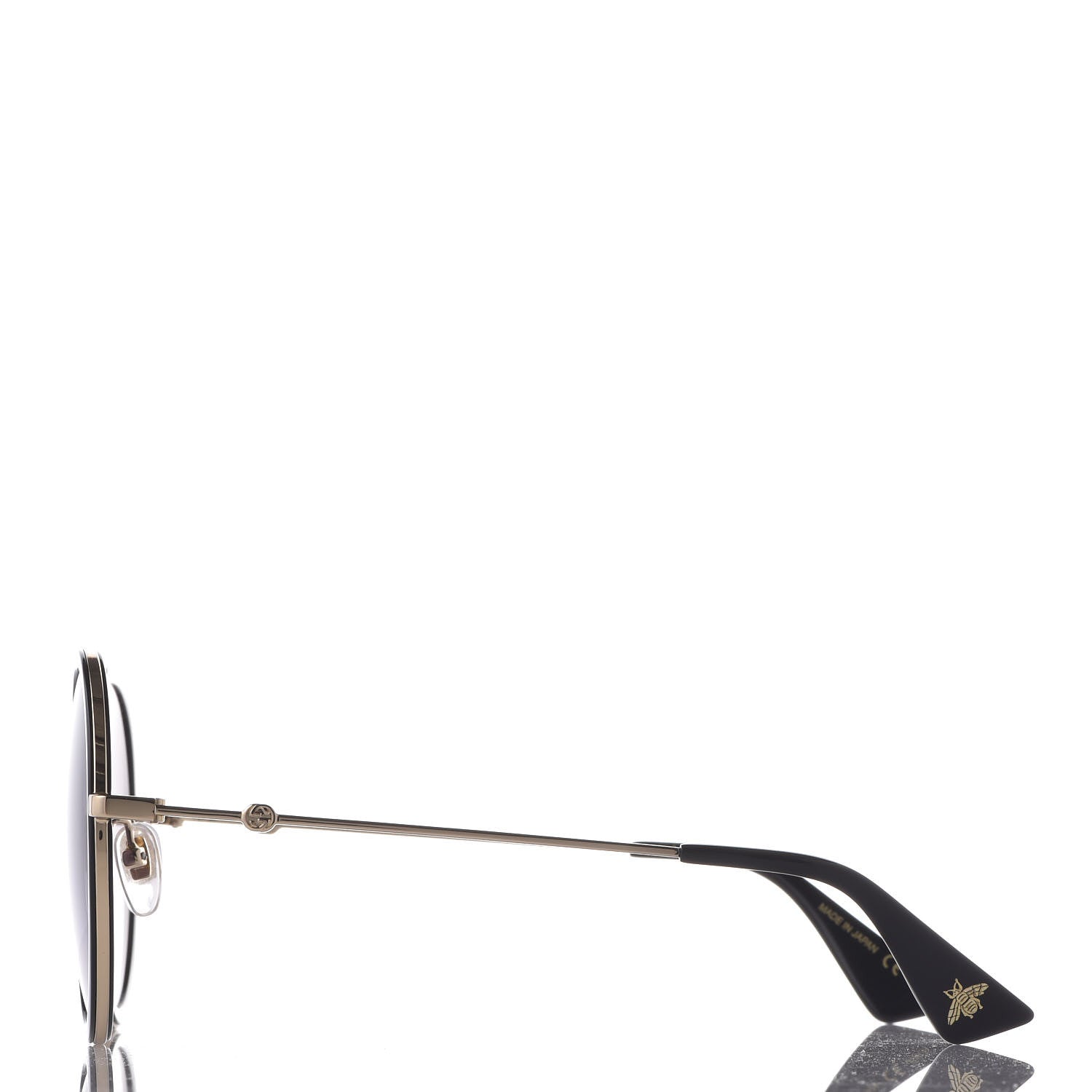 Gucci Round Frame Sunglasses GG0061S Black 2 of 8