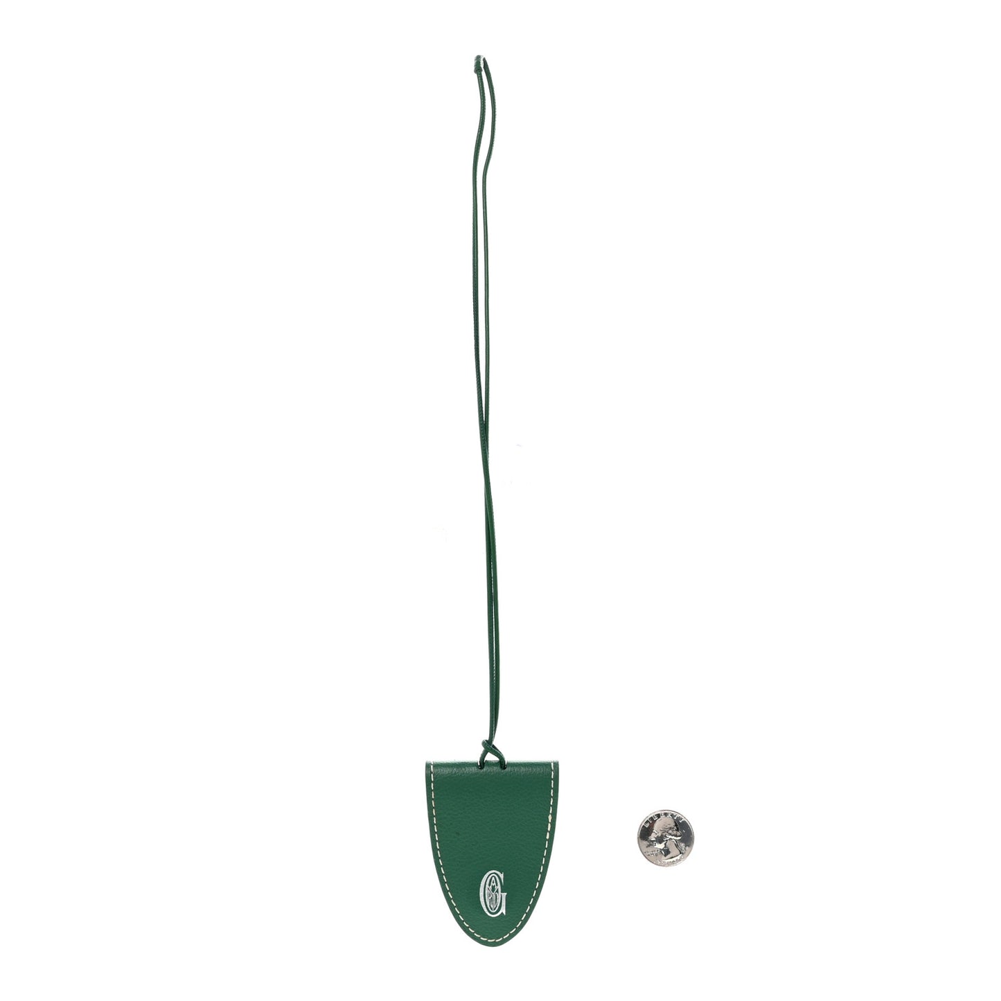 Calfskin Bag Clip Green