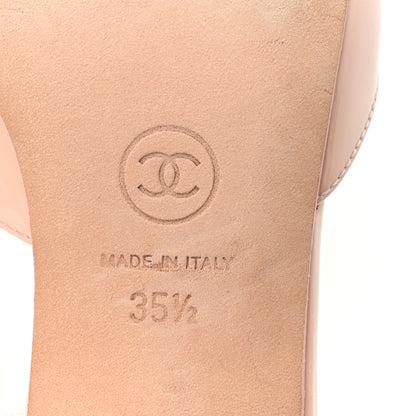 Chanel Patent Calfskin Cap Toe Slingback Pumps 35.5 Light Pink 7 of 9