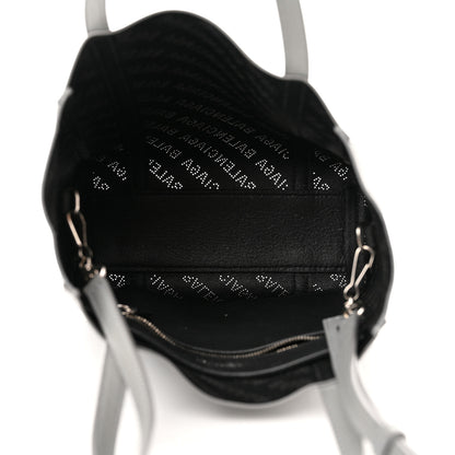 Balenciaga Smooth Calfskin Logo Perforated XXS Everyday Tote Gris Cendre 5 of 10